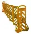 Expandable accordion plastic barricade panel rental Malaysia yellow crowd control barrier