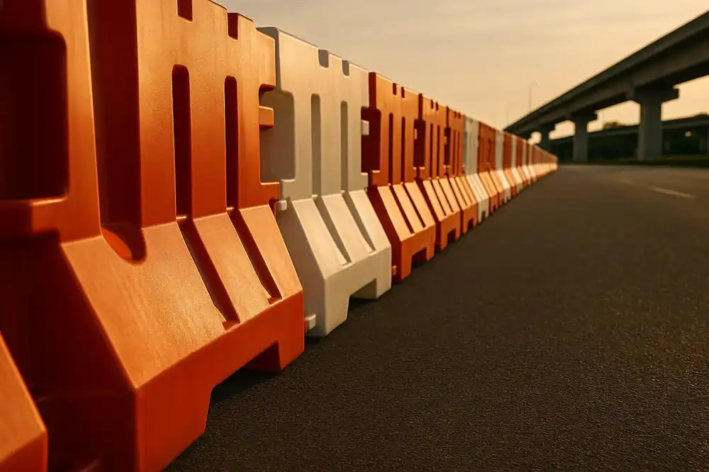Plastic road barrier rental Malaysia