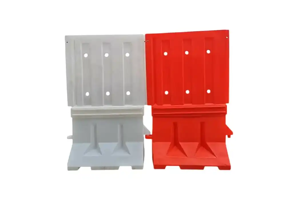 plastic water-filled road barrier rental Malaysia red and white product shot