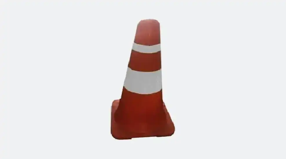 750mm PVC traffic cone rental Malaysia black rubber base 5kg heavy duty