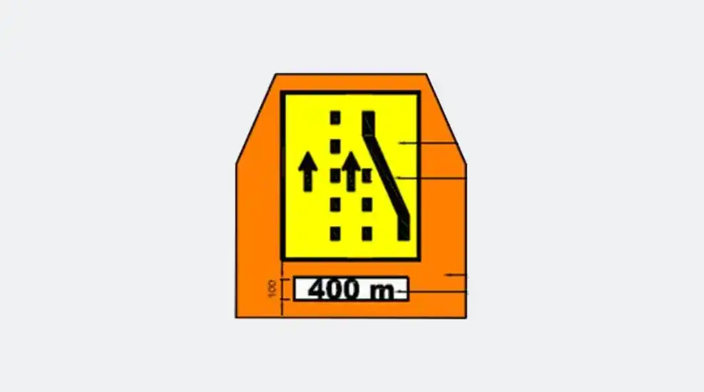 fast lane closure 3 lane highway signboard rental