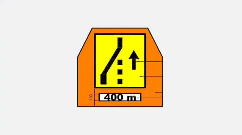 highway left right lane closure signboard rental