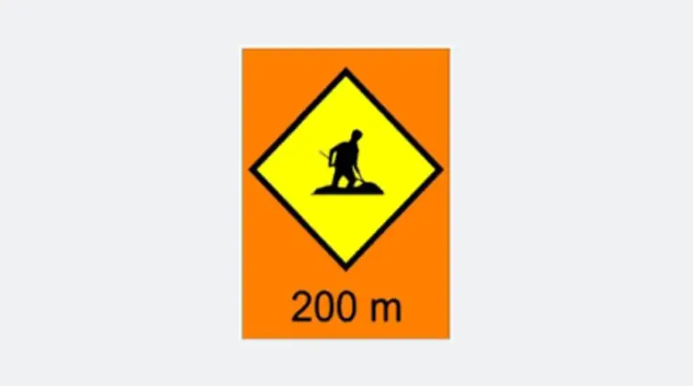 man at work JKR signboard rental Malaysia
