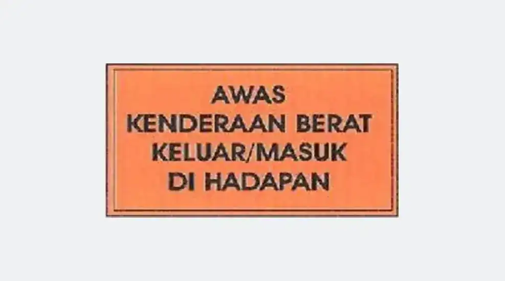 JKR warning signboard rental Malaysia